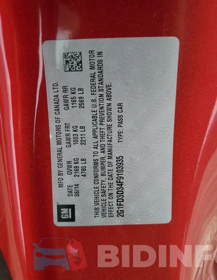 2G1FD3D34F9103935 Photo# 12