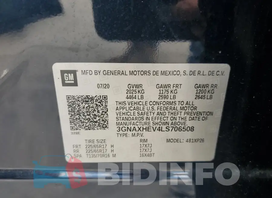 3GNAXHEV4LS706508 Photo# 13