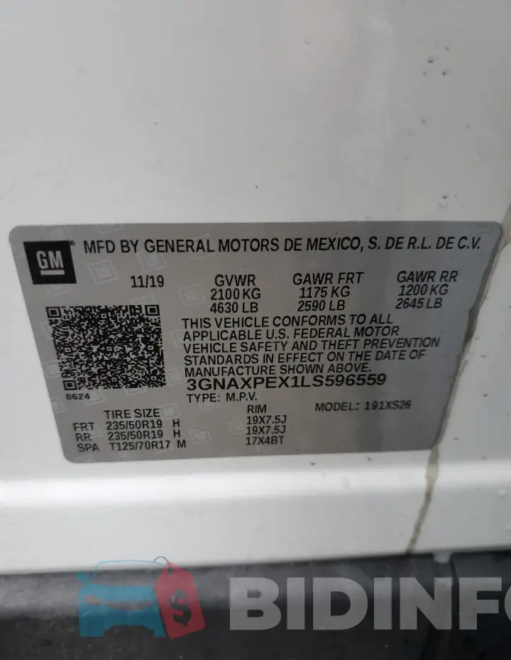 3GNAXPEX1LS596559 Photo# 13