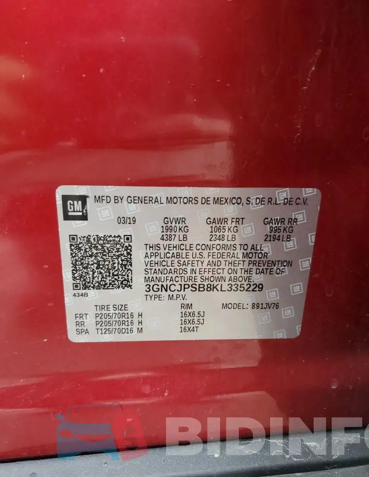 3GNCJPSB8KL335229 Photo# 13