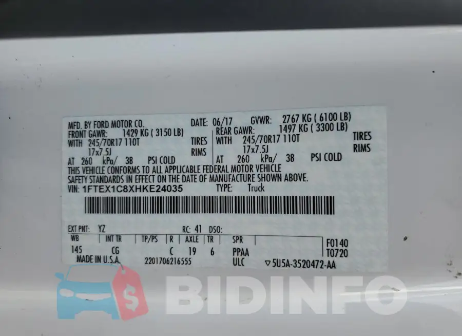 1FTEX1C8XHKE24035 Photo# 12
