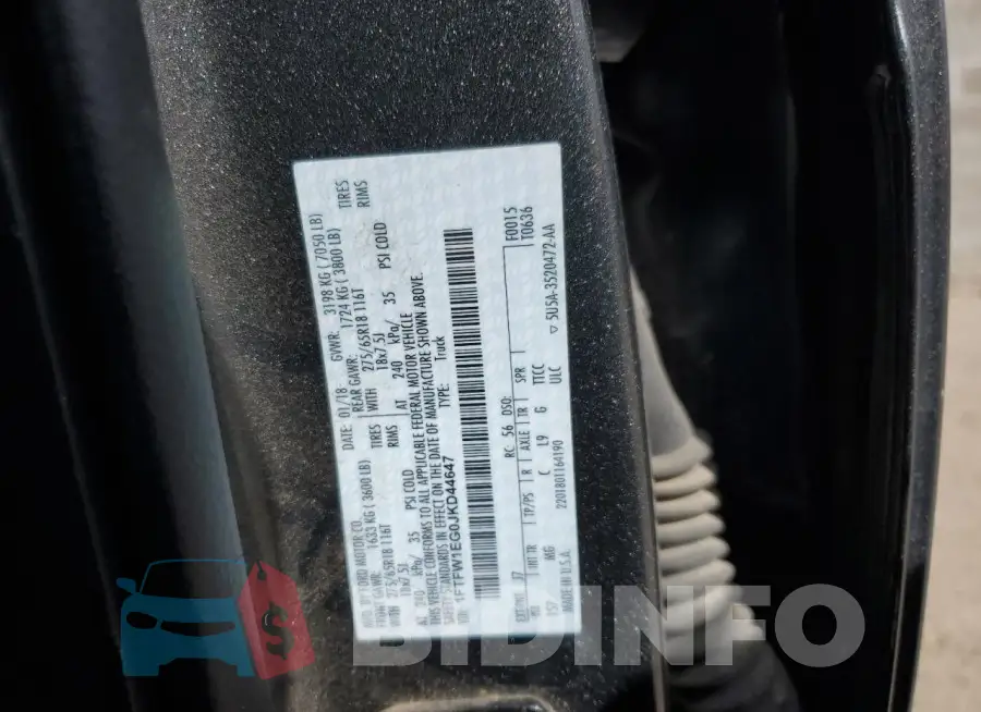 1FTFW1EG0JKD44647 Photo# 12