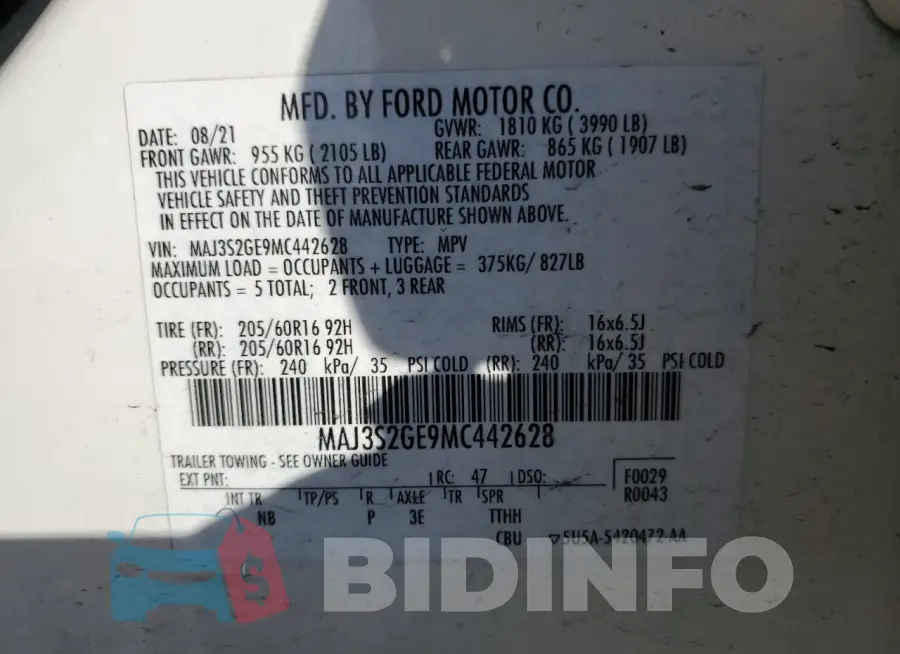 MAJ3S2GE9MC442628 Photo# 13