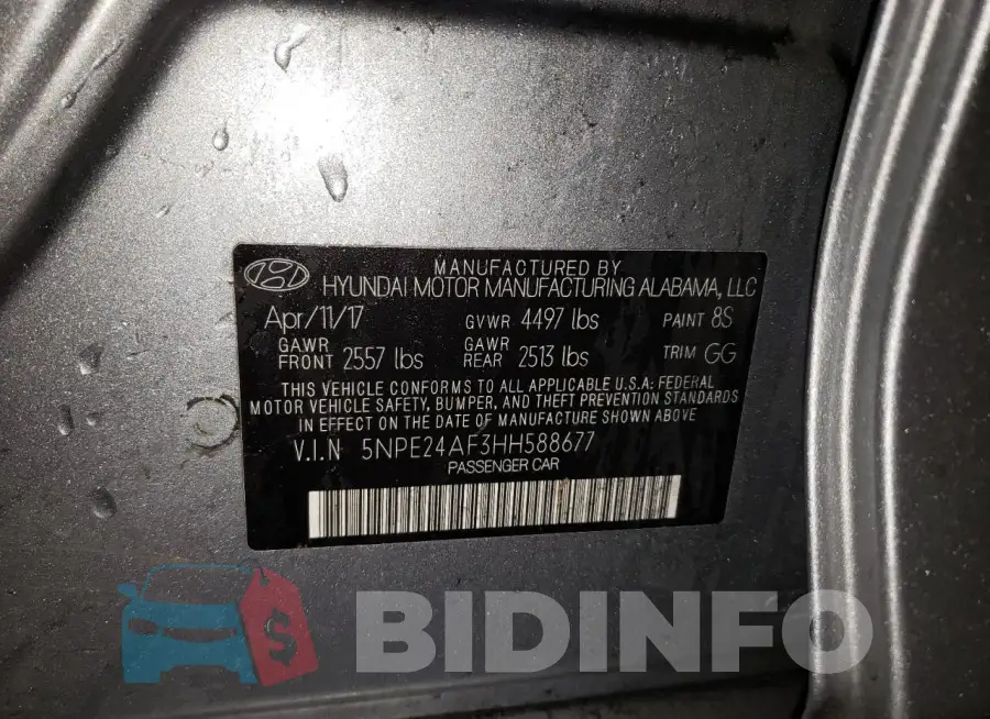 5NPE24AF3HH588677 Photo# 12
