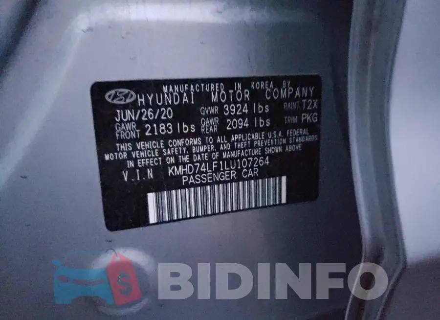 KMHD74LF1LU107264 Photo# 13
