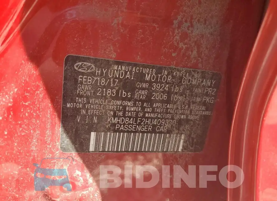 KMHD84LF2HU409330 Photo# 12
