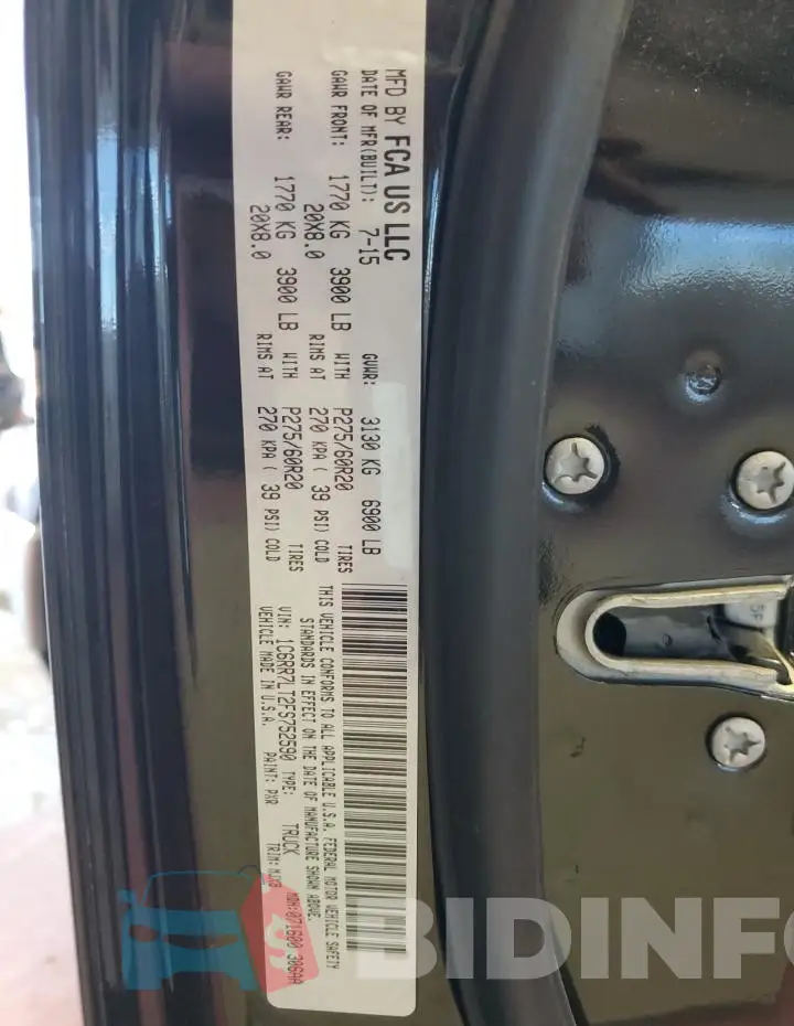 1C6RR7LT2FS752590 Photo# 12