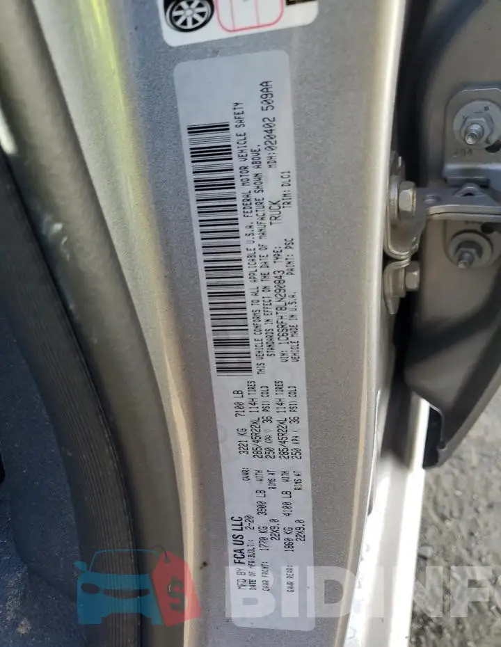 1C6SRFHT8LN290843 Photo# 12