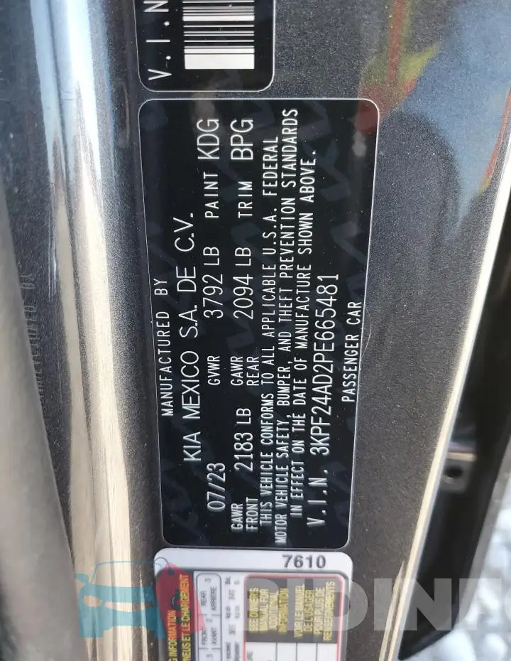3KPF24AD2PE665481 Photo# 12