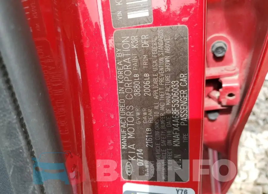 KNAFX4A68F5306033 Photo# 12
