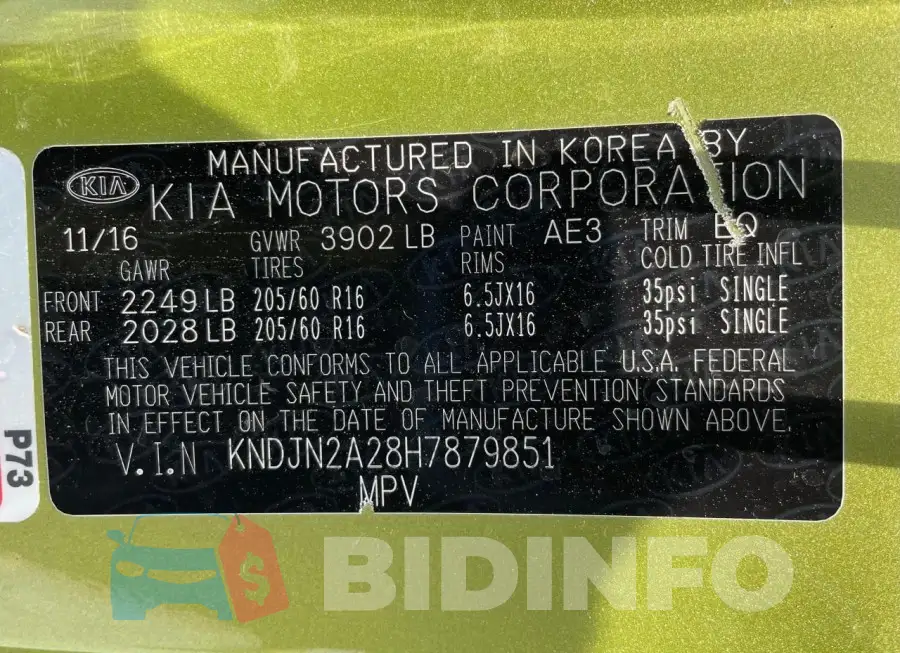 KNDJN2A28H7879851 Photo# 10