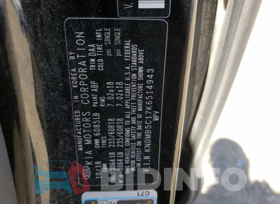 KNDMB5C17K6514943 Photo# 13