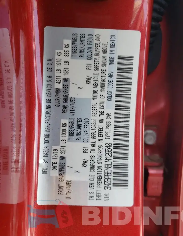 3MZBPBEM8LM129548 Photo# 12