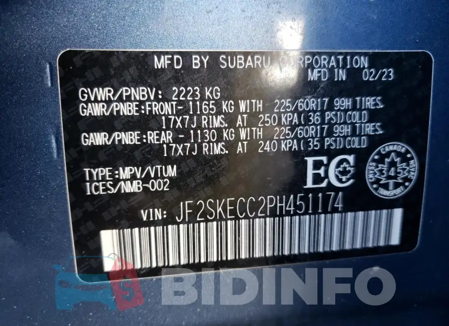 JF2SKECC2PH451174 Photo# 13