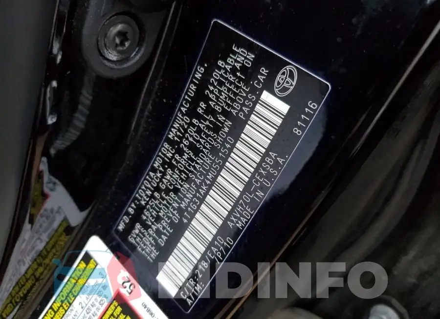 4T1G31AK4MU551540 Photo# 12