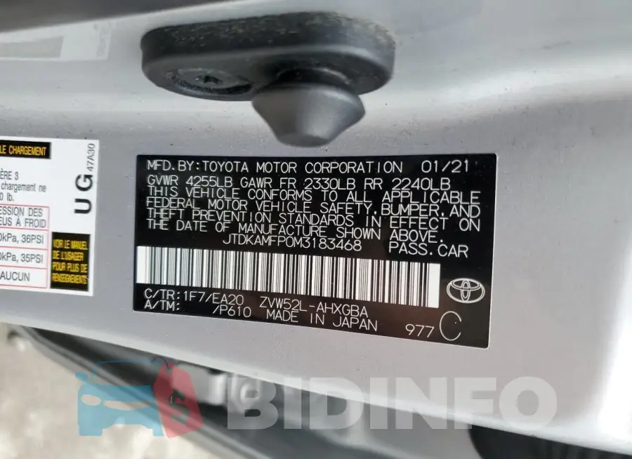 JTDKAMFP0M3183468 Photo# 12