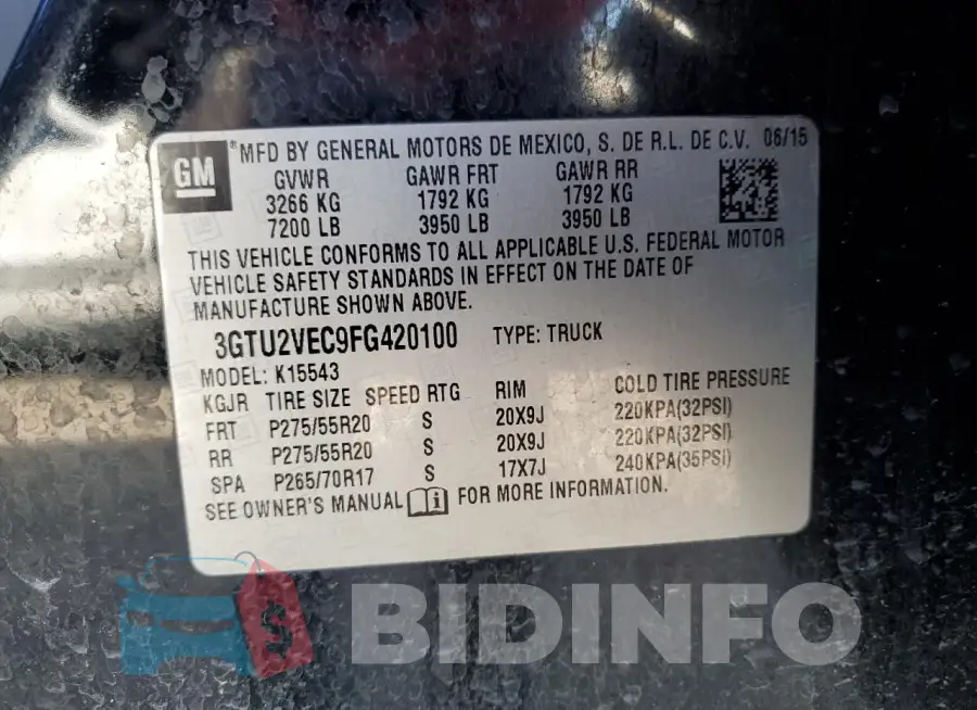 3GTU2VEC9FG420100 Photo# 13