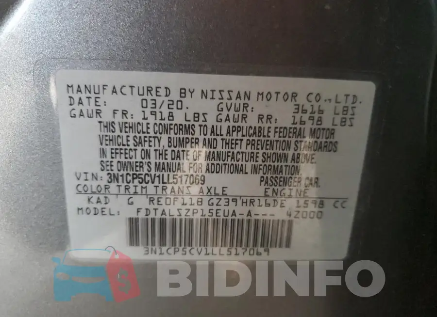 3N1CP5CV1LL517069 Photo# 12