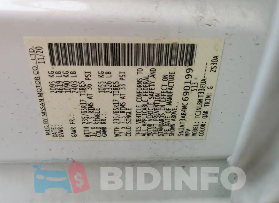 5N1AT3AB4MC690199 Photo# 13