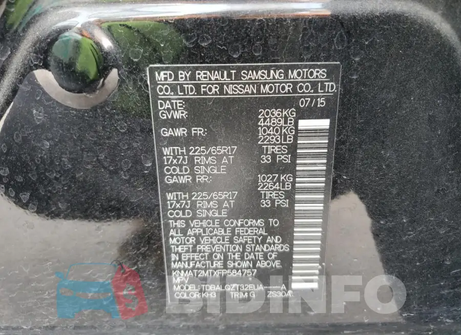 KNMAT2MTXFP584757 Photo# 13