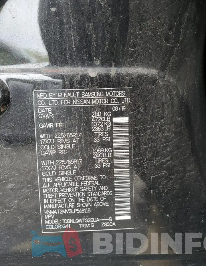 KNMAT2MV3LP516118 Photo# 13