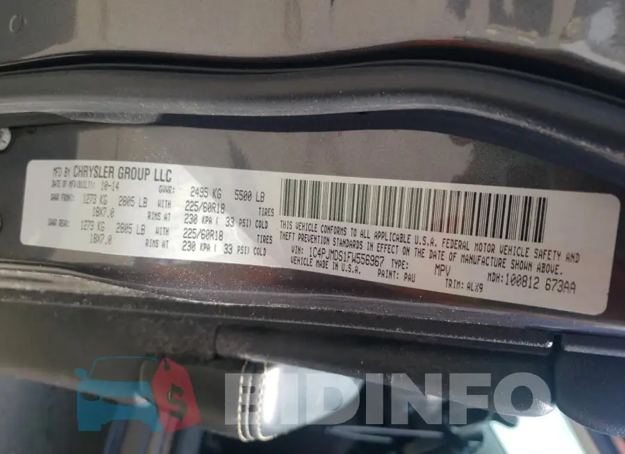 1C4PJMDS1FW556967 Photo# 12