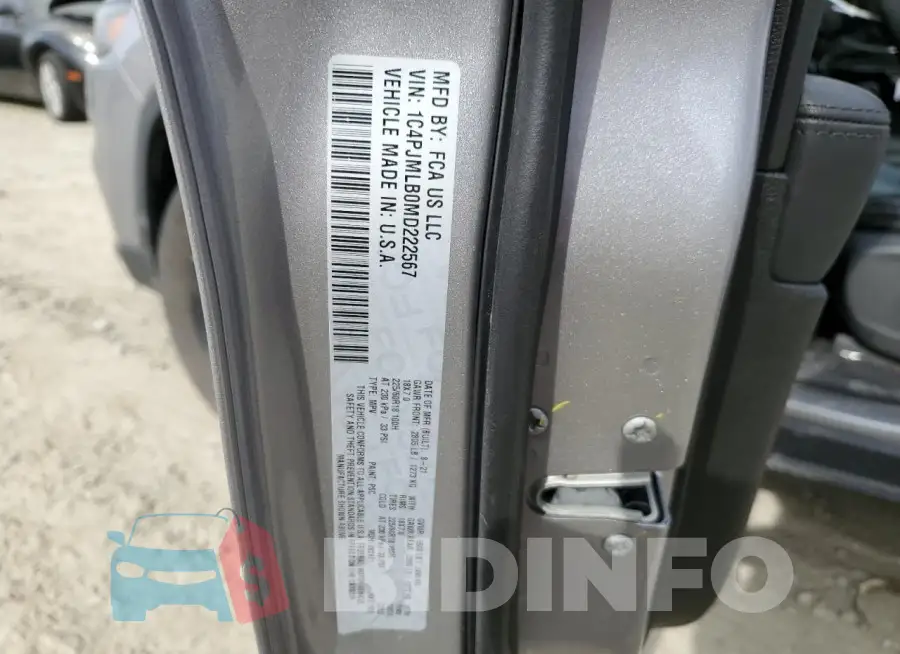 1C4PJMLB0MD222567 Photo# 13