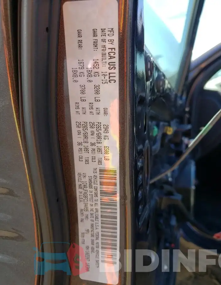 1C4RJFAG8FC184095 Photo# 14