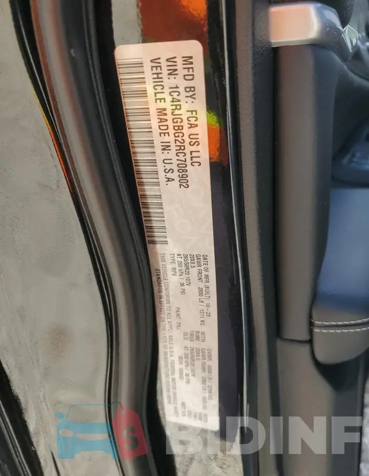 1C4RJGBG2RC708902 Photo# 12