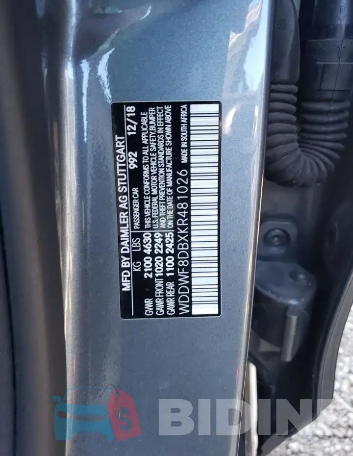 WDDWF8DBXKR481026 Photo# 12