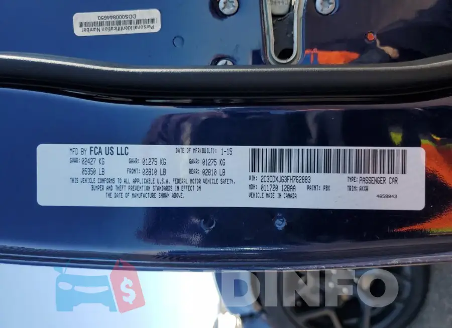 2C3CDXJG3FH762883 Photo# 13
