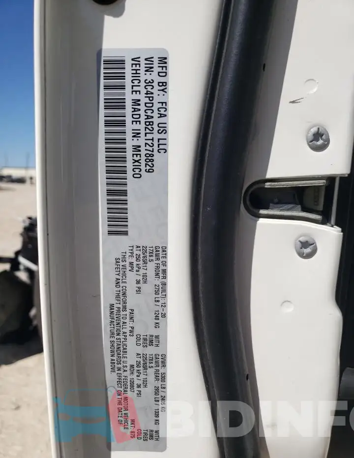 3C4PDCAB2LT278829 Photo# 13