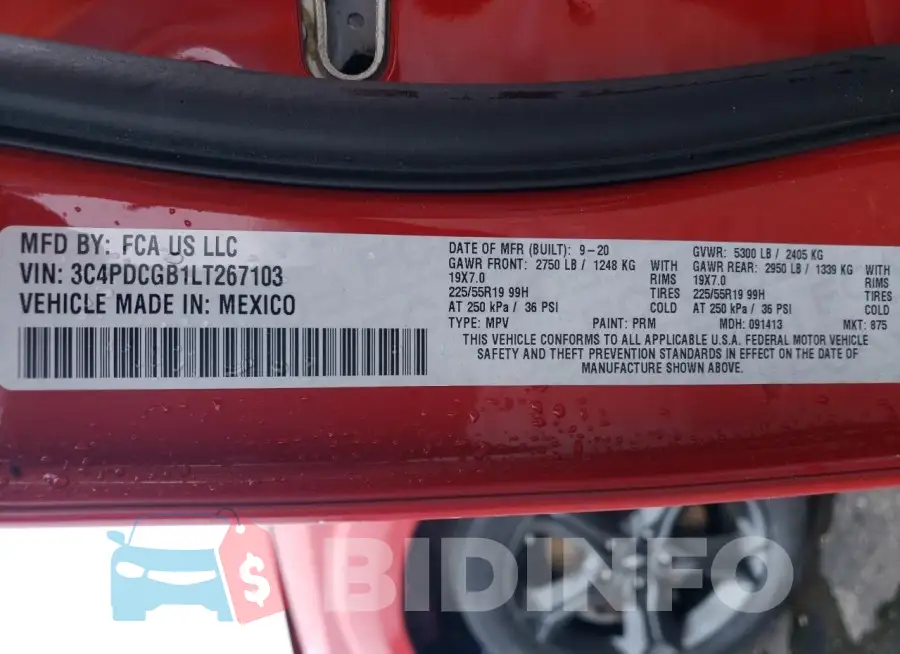 3C4PDCGB1LT267103 Photo# 13