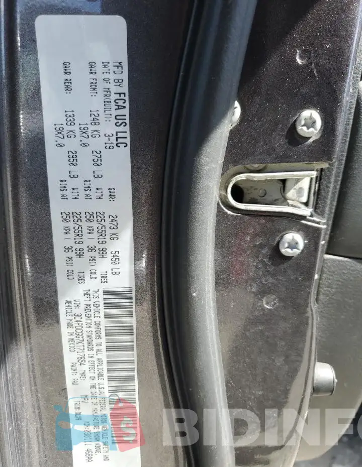 3C4PDCGG7KT717654 Photo# 13