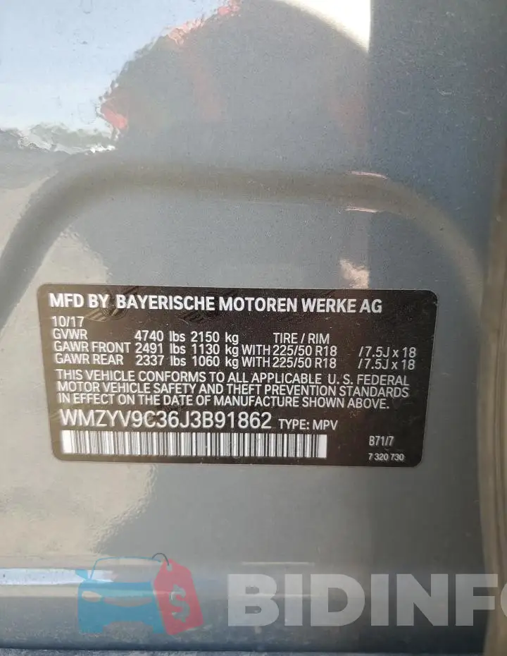 WMZYV9C36J3B91862 Photo# 13