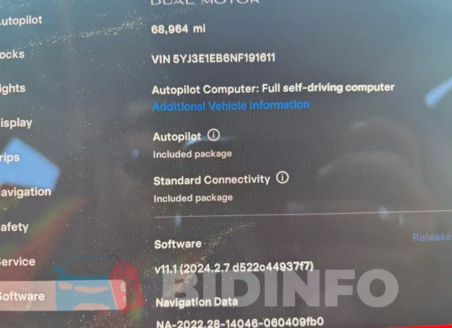 5YJ3E1EB6NF191611 Photo# 9