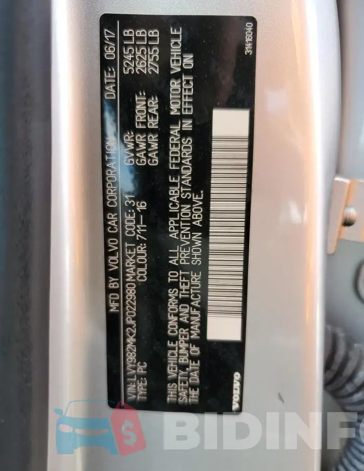 LVY982MK2JP022980 Photo# 12