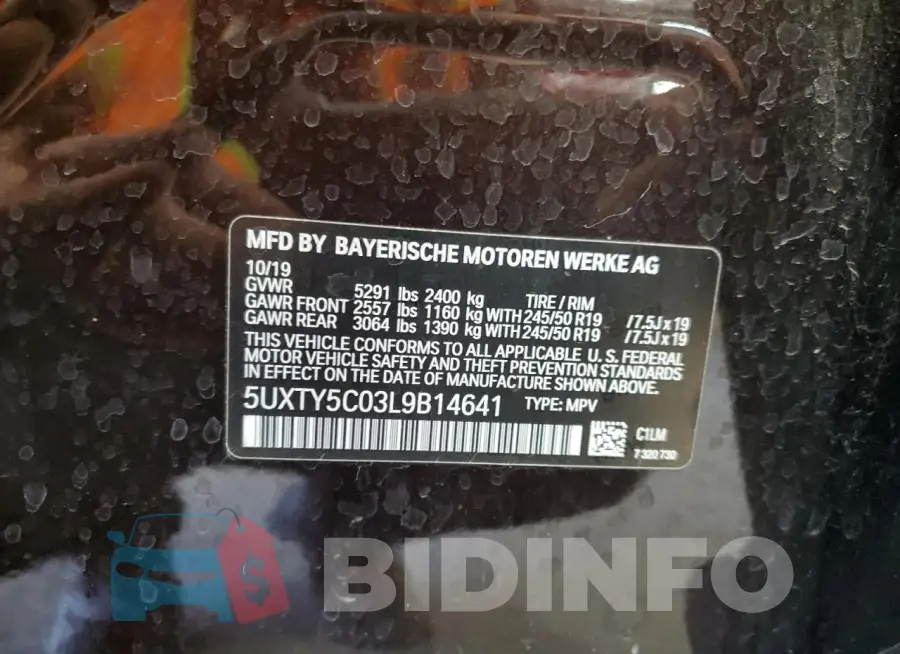 5UXTY5C03L9B14641 Photo# 12