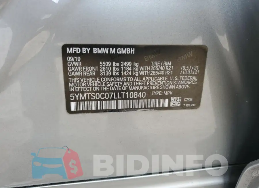 5YMTS0C07LLT10840 Photo# 13
