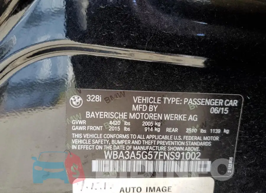 WBA3A5G57FNS91002 Photo# 12