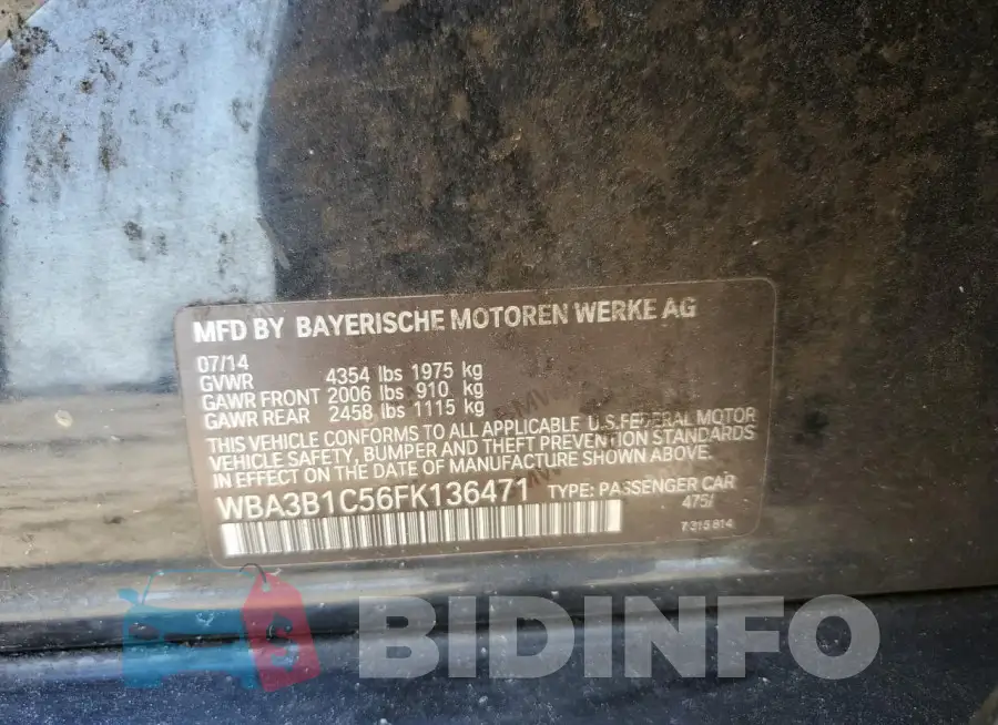 WBA3B1C56FK136471 Photo# 12
