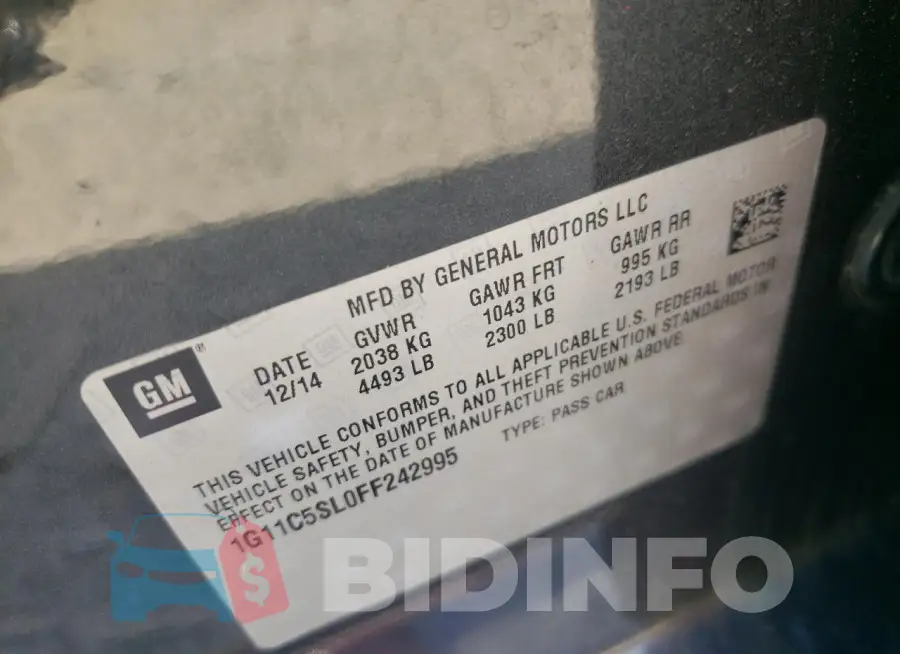 1G11C5SL0FF242995 Photo# 12