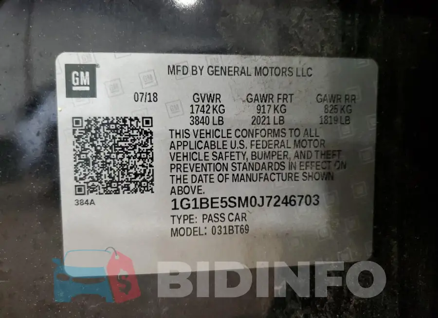 1G1BE5SM0J7246703 Photo# 13