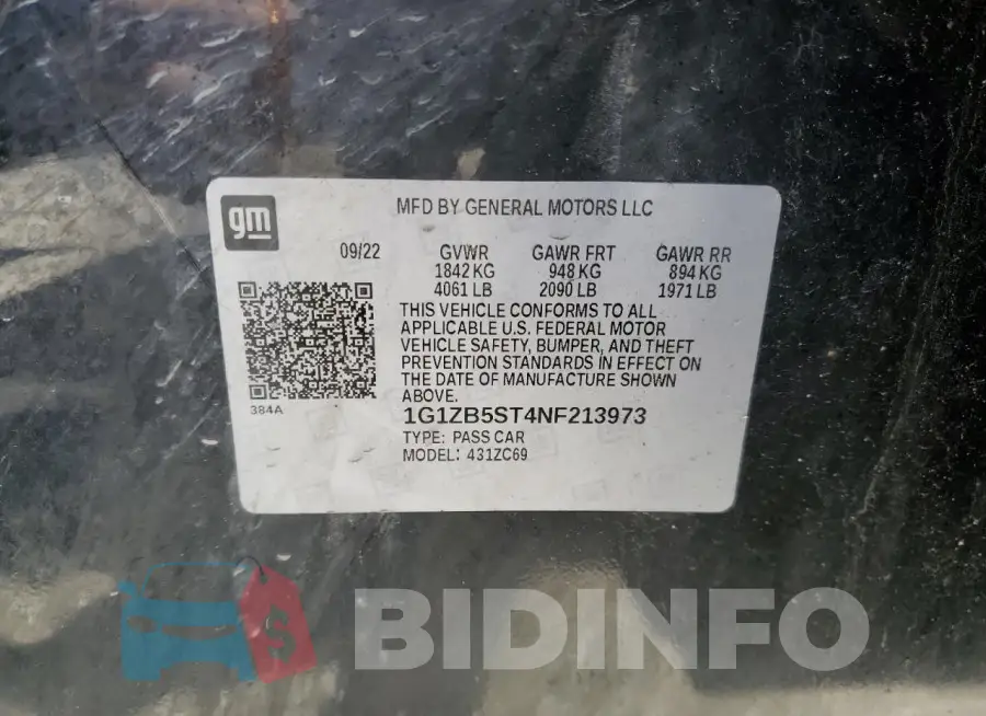 1G1ZB5ST4NF213973 Photo# 12