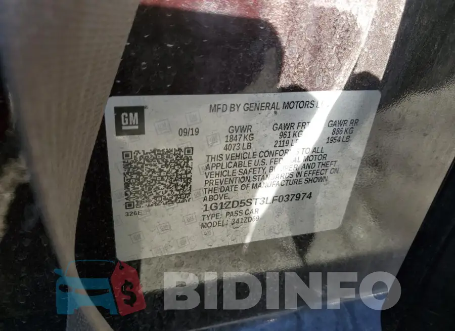 1G1ZD5ST3LF037974 Photo# 12