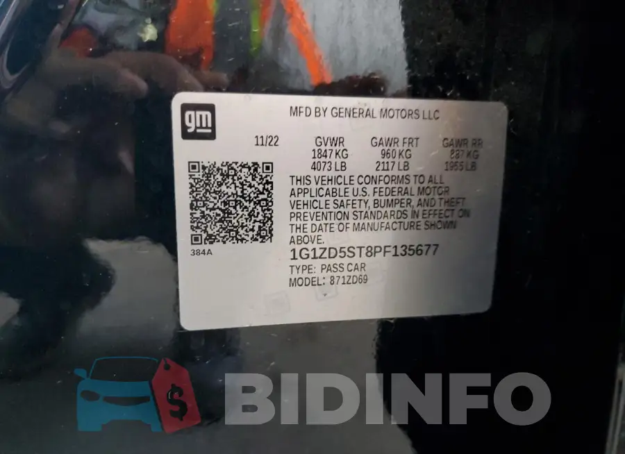 1G1ZD5ST8PF135677 Photo# 12