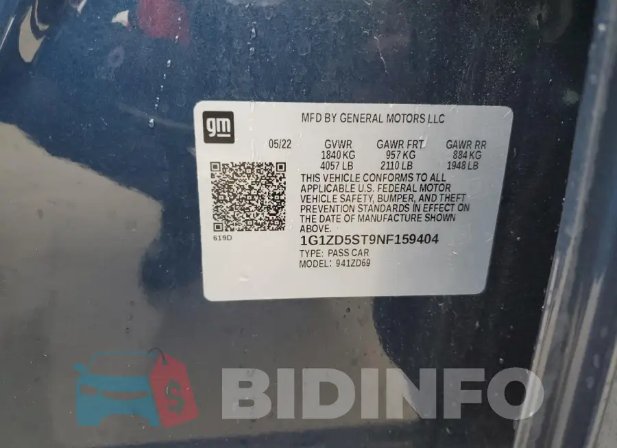 1G1ZD5ST9NF159404 Photo# 12