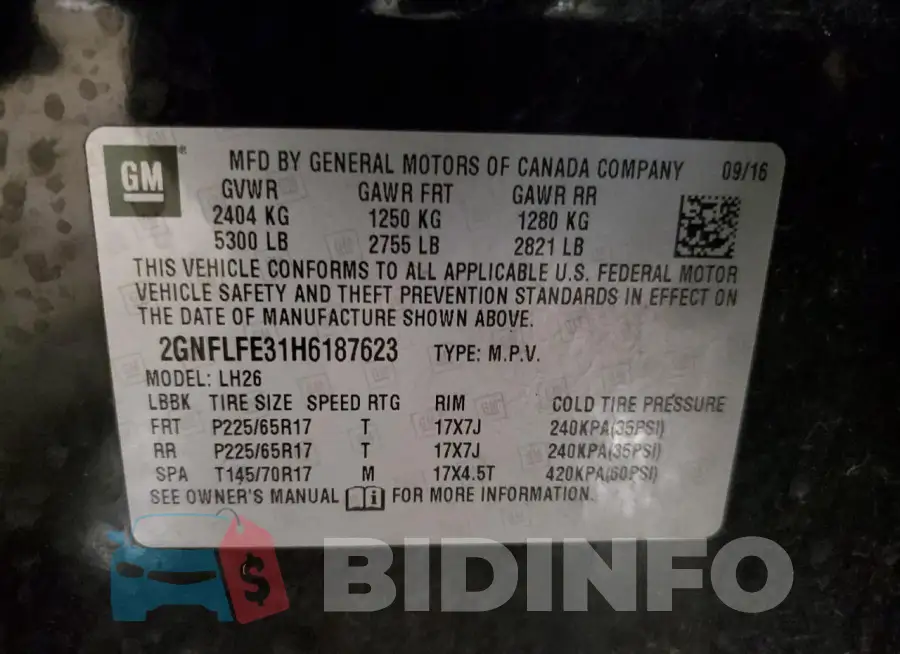2GNFLFE31H6187623 Photo# 14