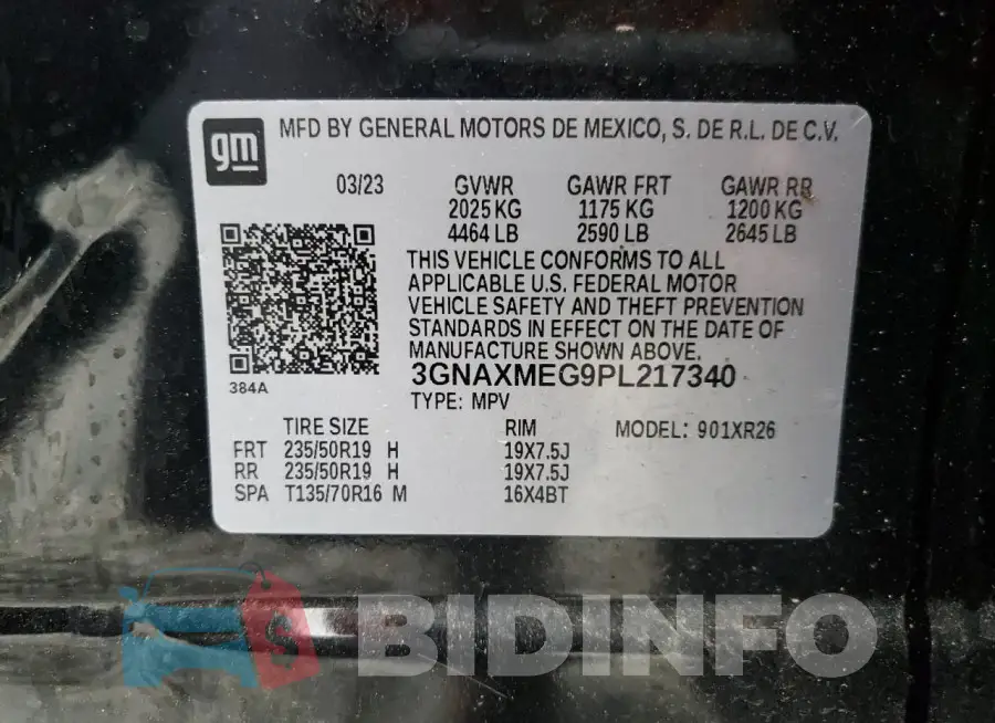 3GNAXMEG9PL217340 Photo# 13