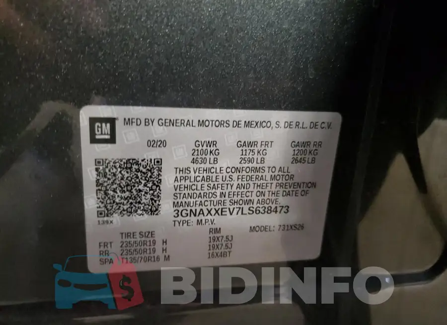 3GNAXXEV7LS638473 Photo# 13